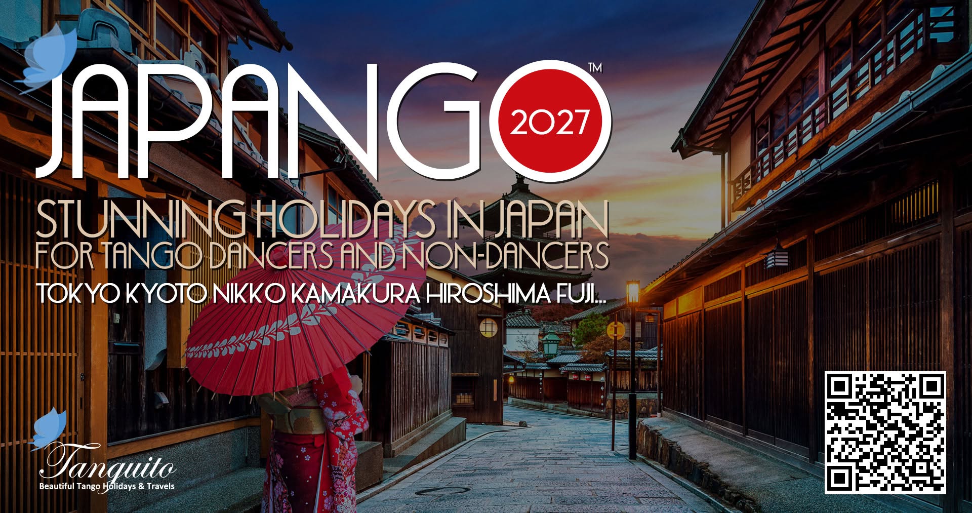 Japango 2027, the trip of a lifetime: tango & visits of TOKYO KYOTO NIKKO KAMAKURA HIROSHIMA FUJI