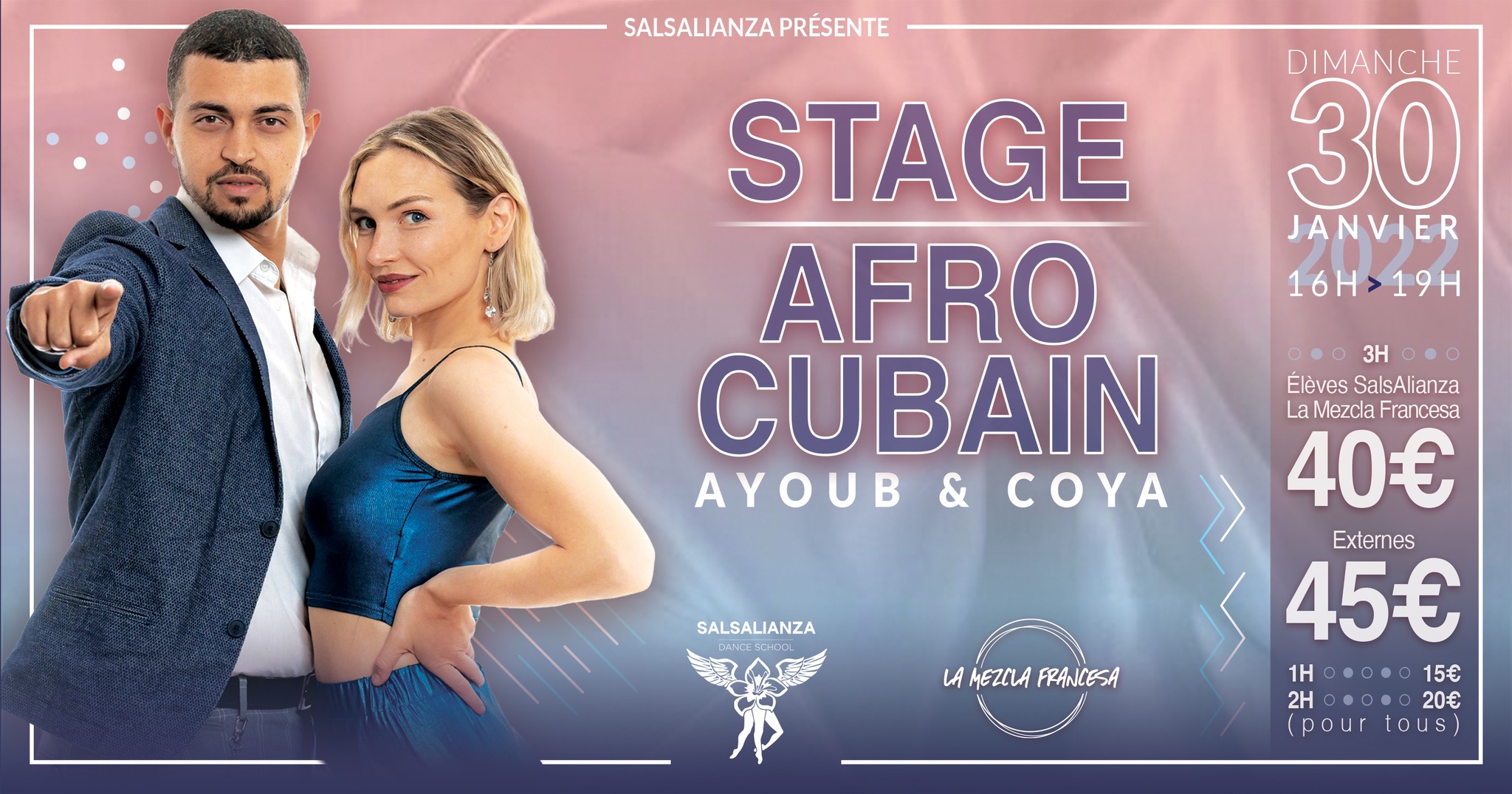 STAGE AFRO CUBAIN AVEC AYOUB & COYA - SALSALIANZA