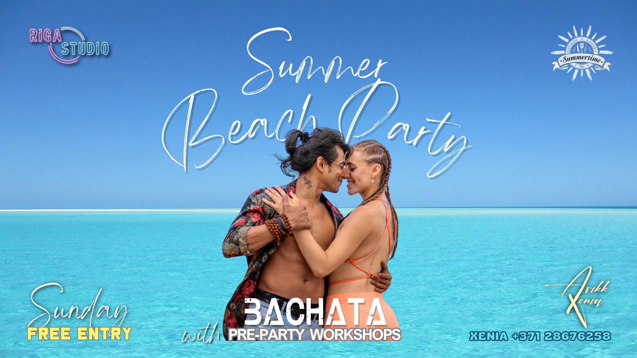 FREE Beach Party - Social Dancing Riga Studio x Summertime Cafe