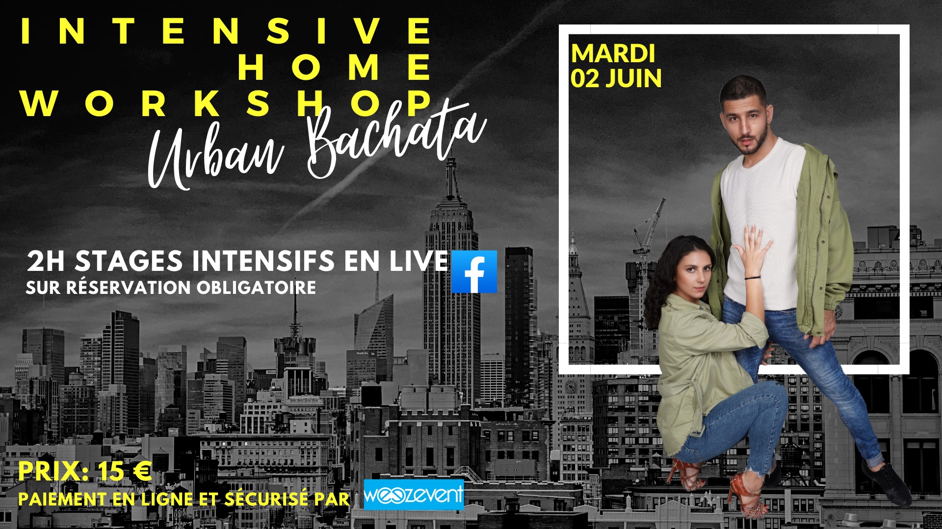 2H Intensive home workshop - Bachata URBAN
