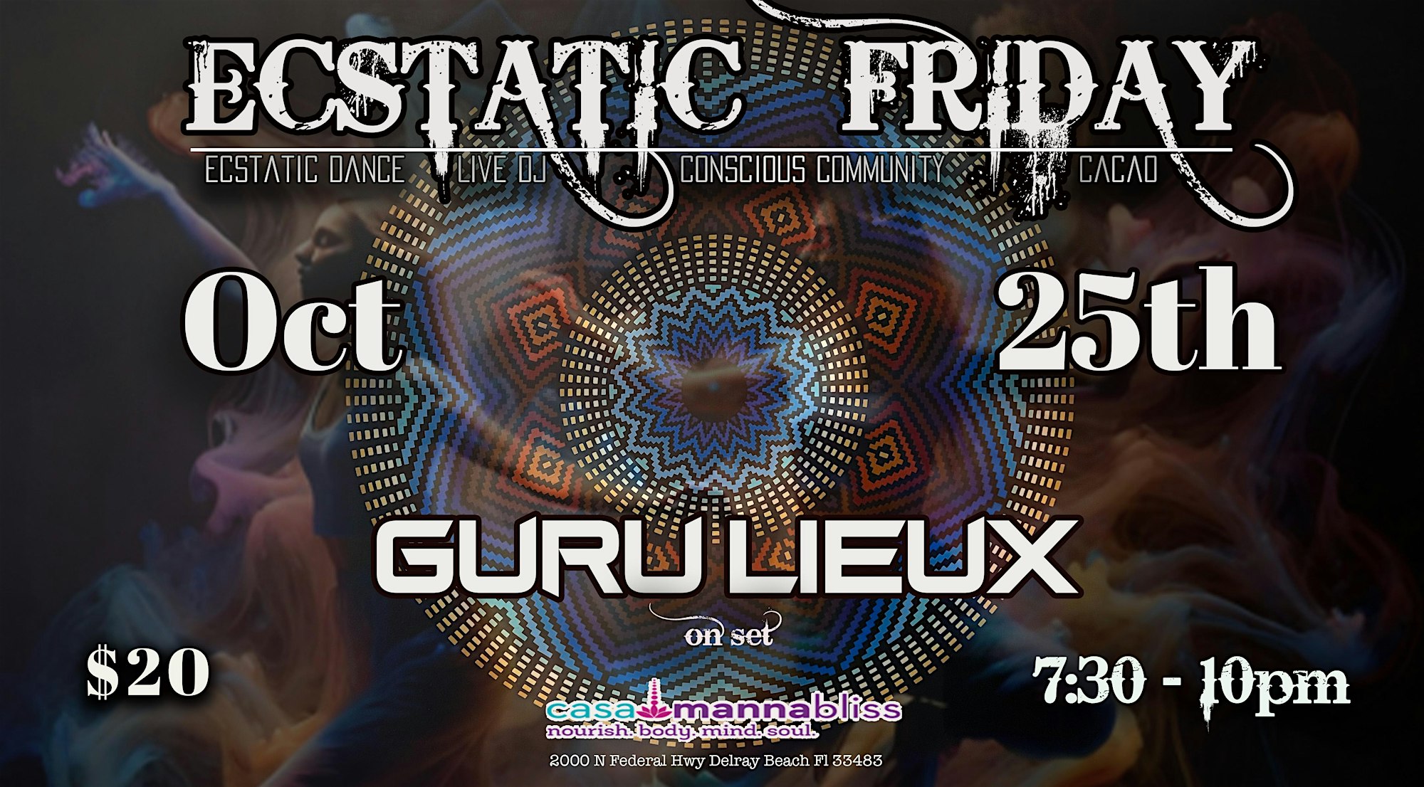 Official Ecstatic Dance Event w Live DJ Guru Lieux