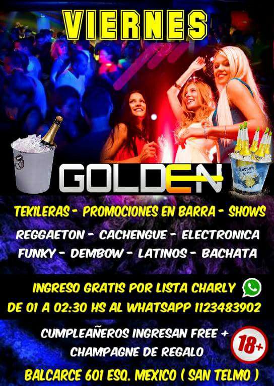 Viernes 26 Noche De Golden Disco - San Telmo ☆ Diversión Asegurada !!!