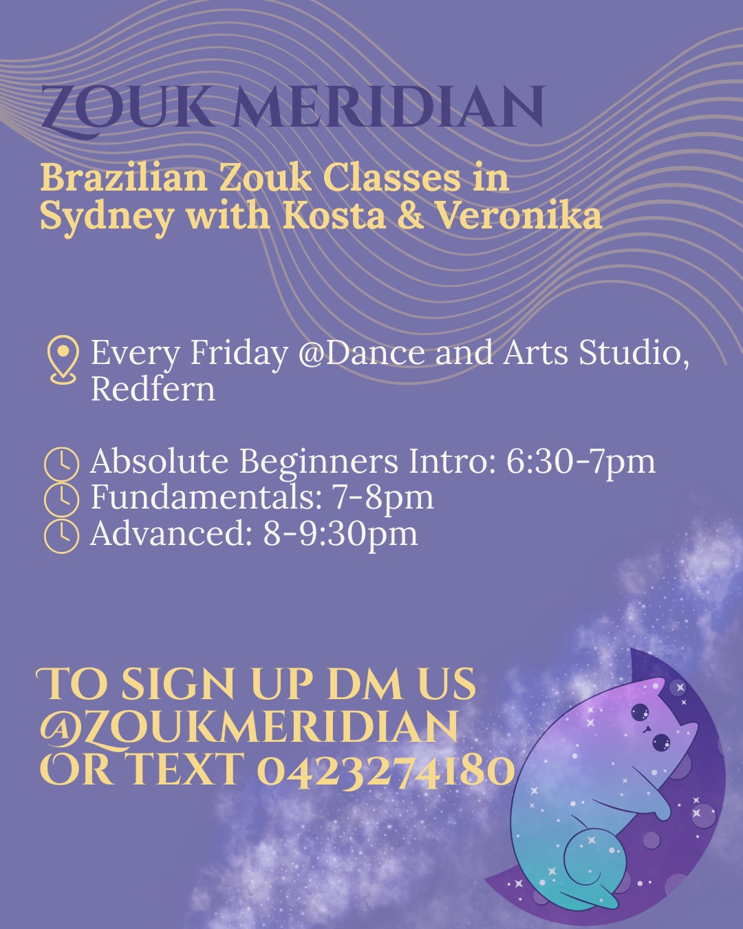 Zouk Meridian weekly classes