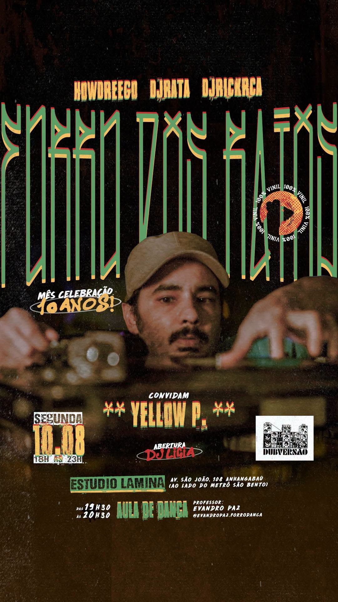 FDR CONVIDA DUBVERSÃO YELLOWP 10 ANOS