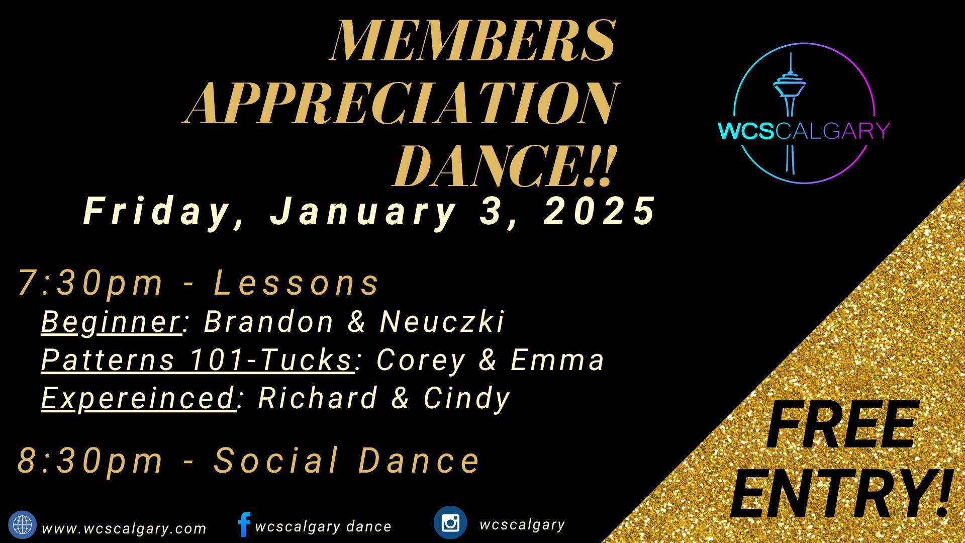 Members Appreciation Dance!!