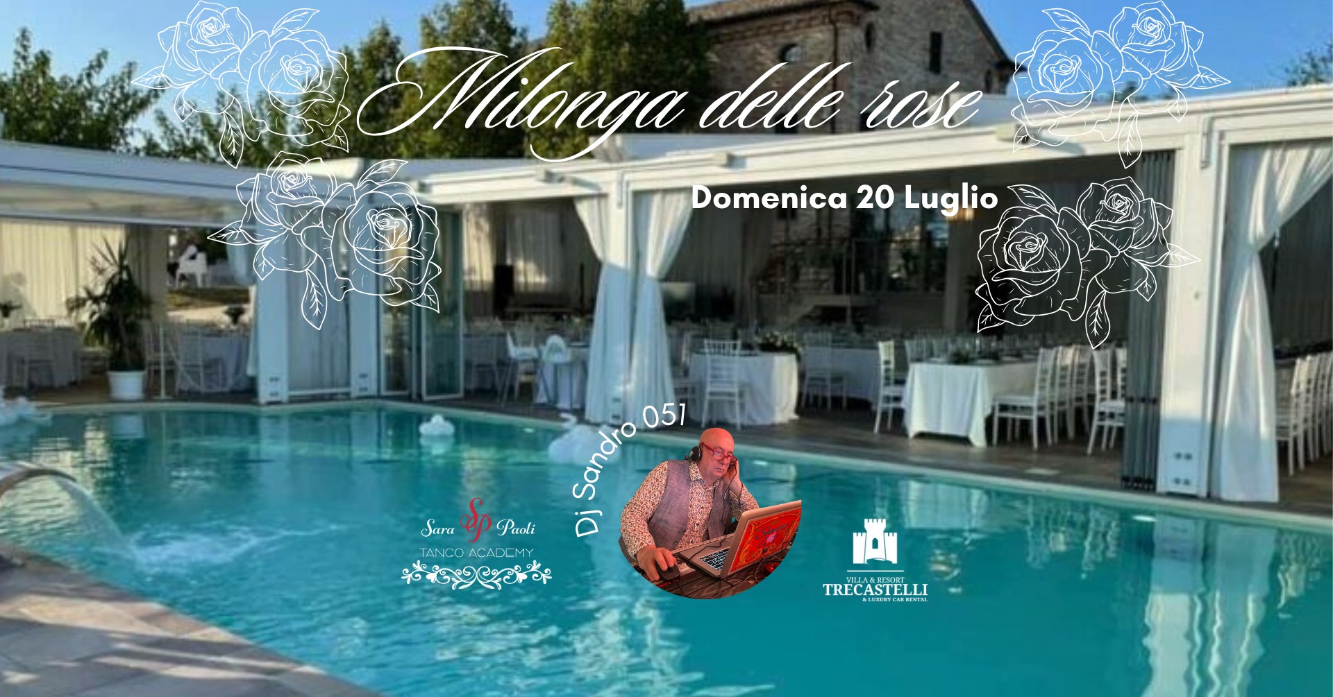 Milonga delle rose alla Villa Resort Trecastelli
