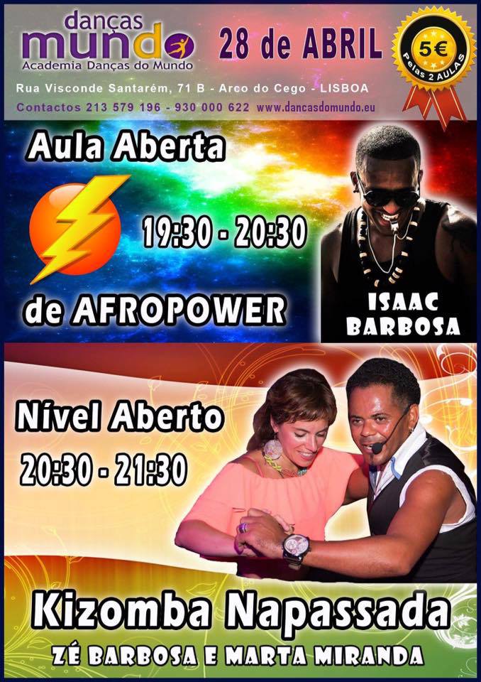 Aula aberta de Afrohouse e kizomba Napassada