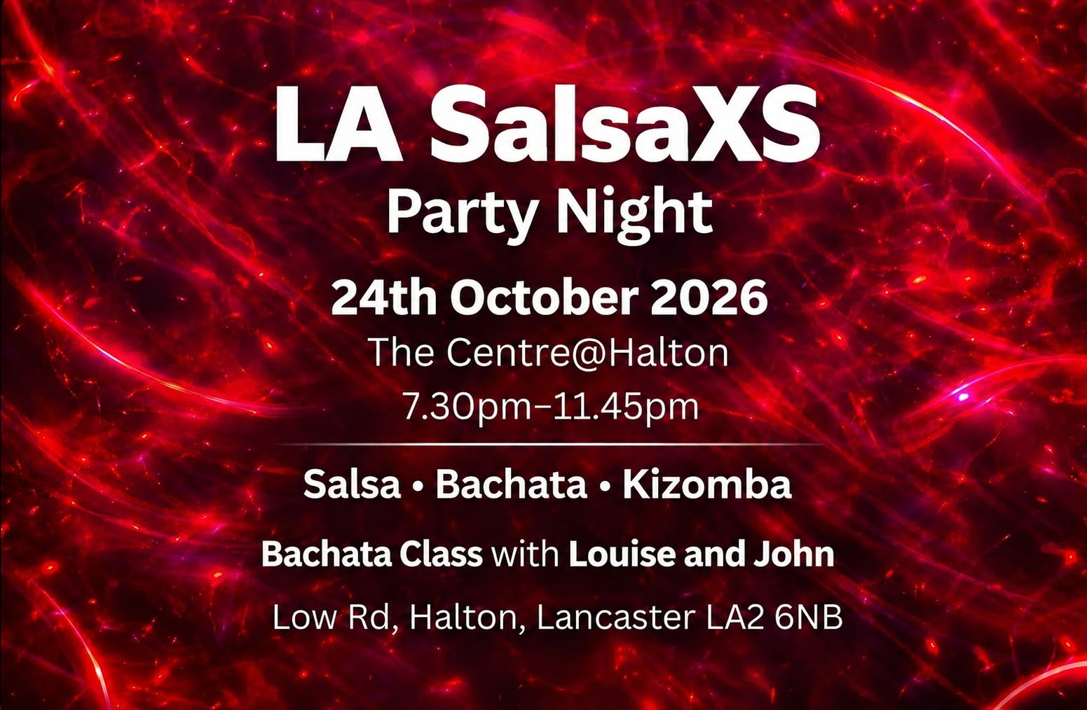 LA SalsaXS Party Night Saturday 24th October