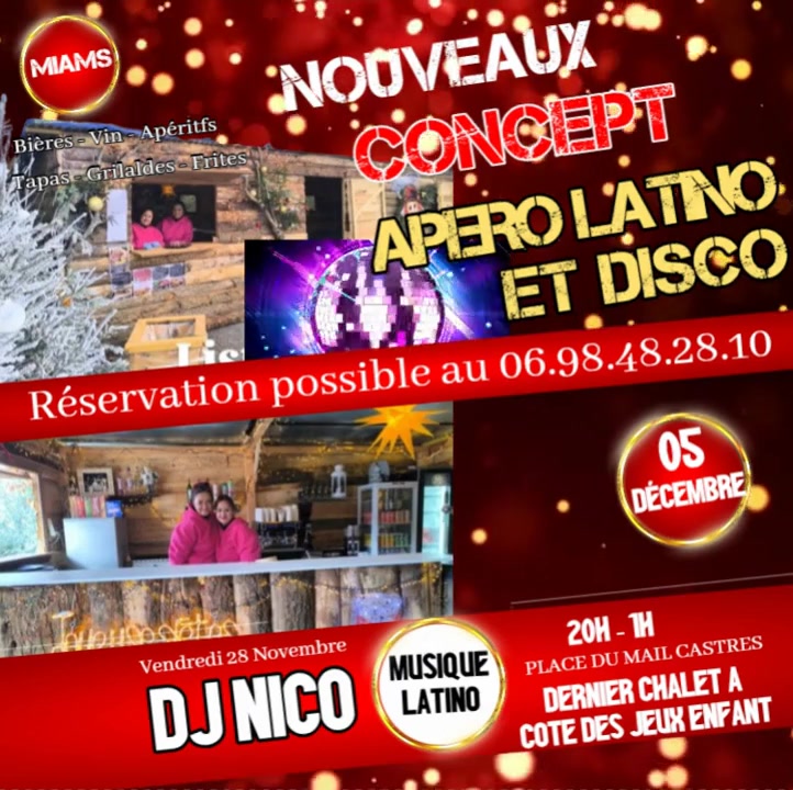 Apéro LATINO et DISCO au marché de Noël