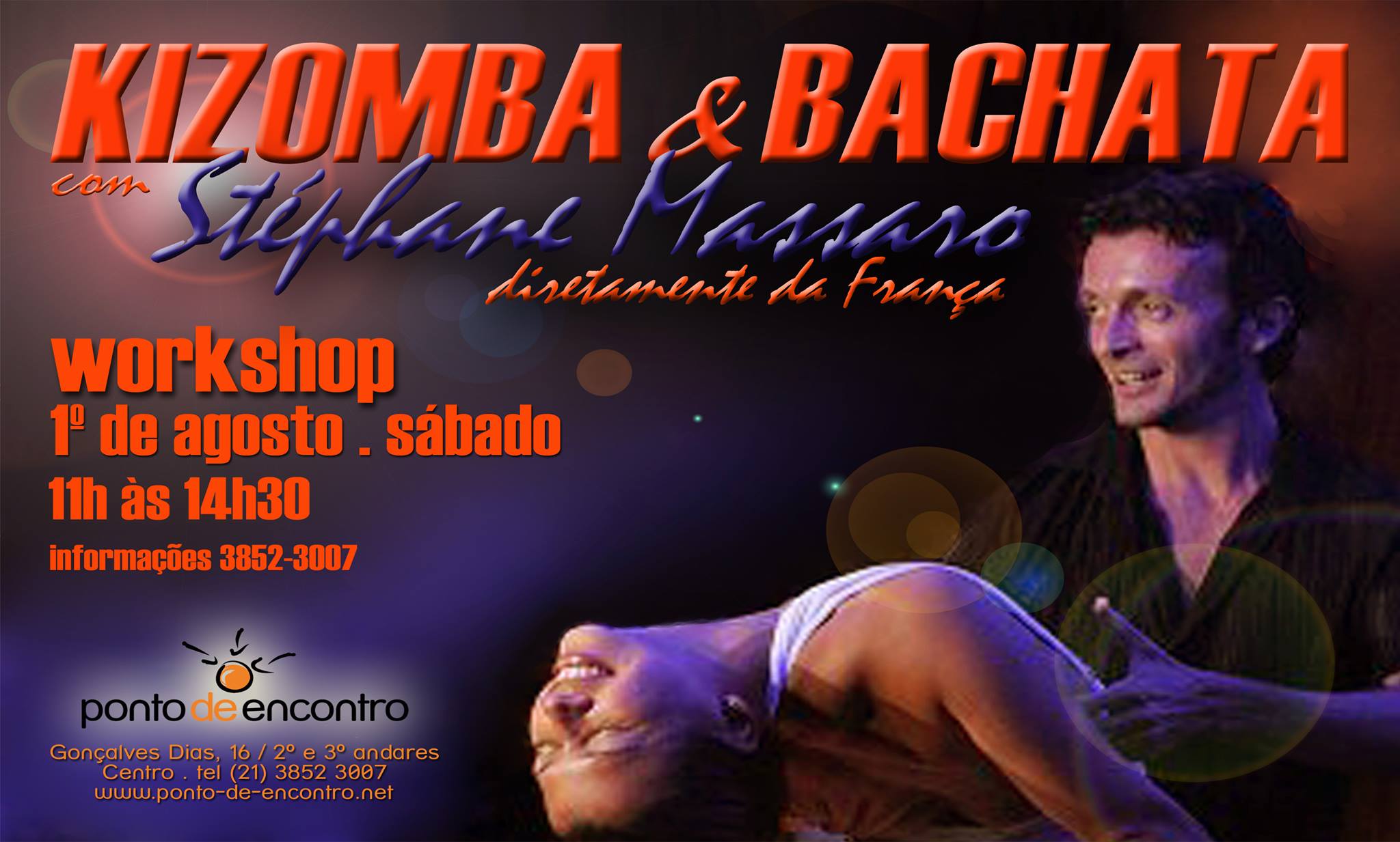 Workshop de Kizomba e Bachata com Stéphane Massaro 1 8 SÁB 11h