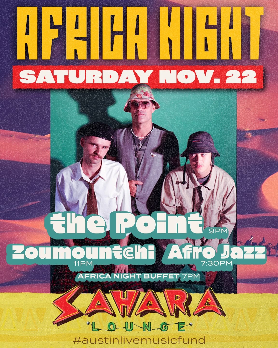 Africa Night! Afro Jazz ~ The Point ~ Zoumountchi ... Happy Birthday Eileen!