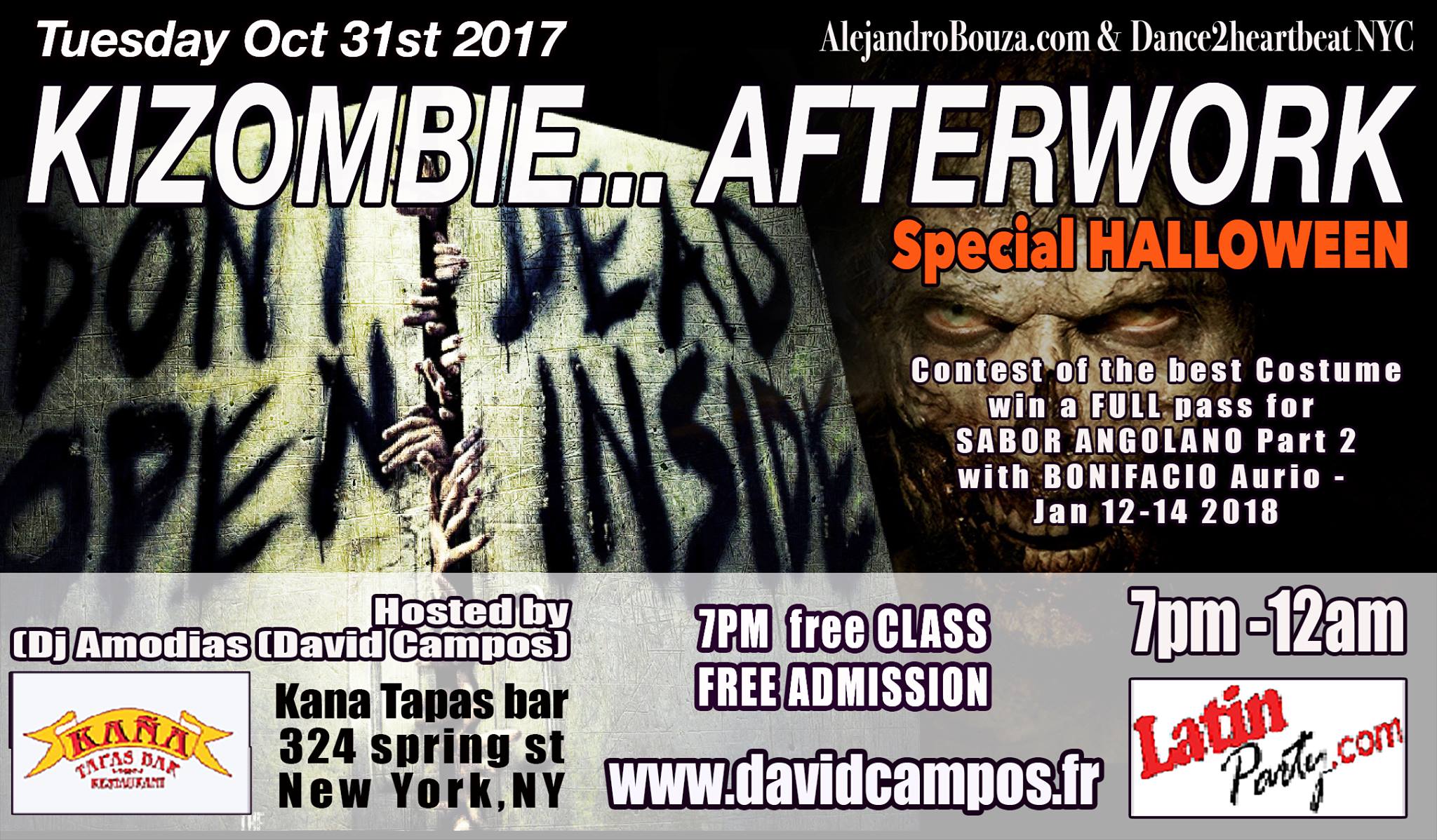 Kizombie Afterwork - Oct 31st 2017