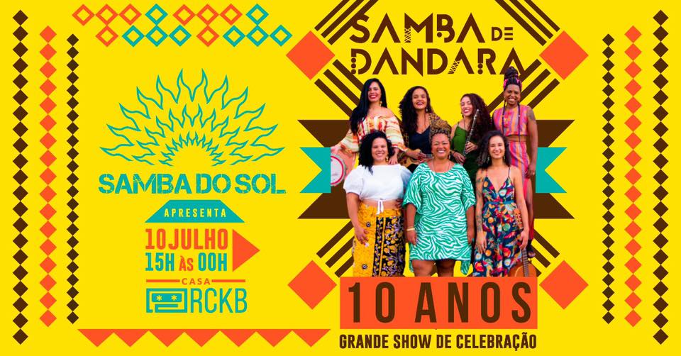 Samba do Sol edição 10 anos de SAMBA DE DANDARA