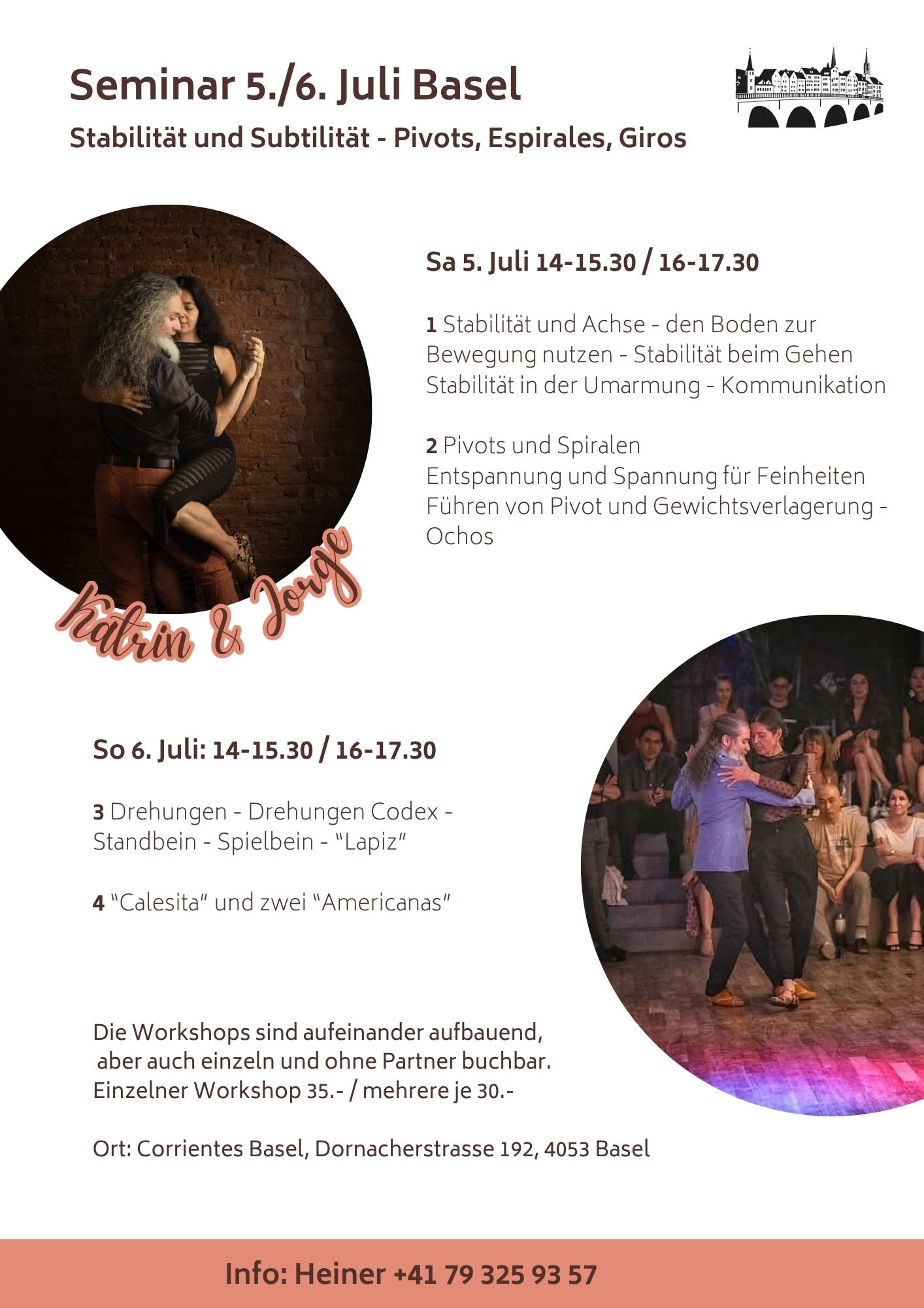 Tangoseminar mit Katrin Urwitz & Jorge Frías