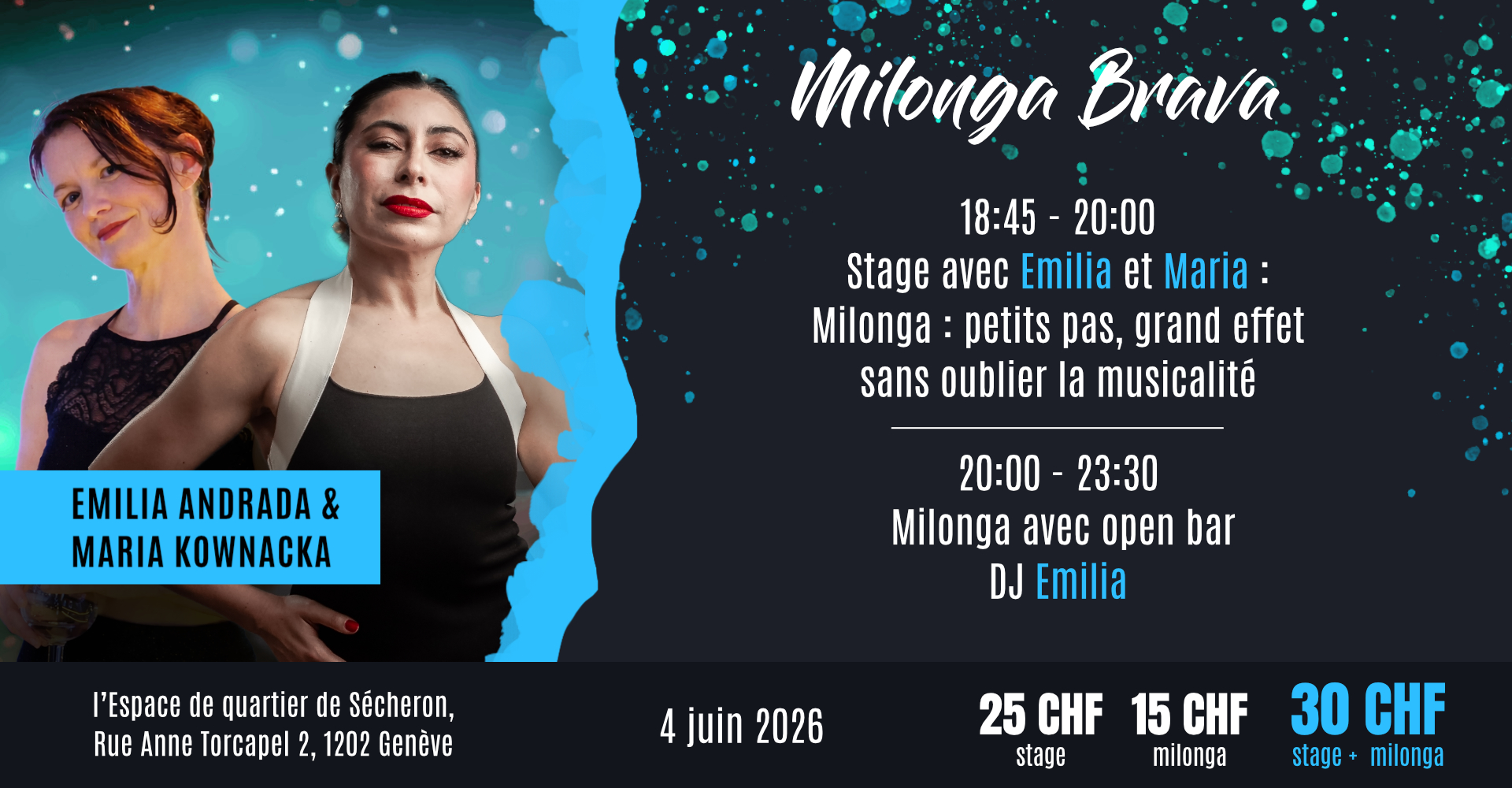 Milonga Brava avec Emilia Andrada & Maria Kownacka