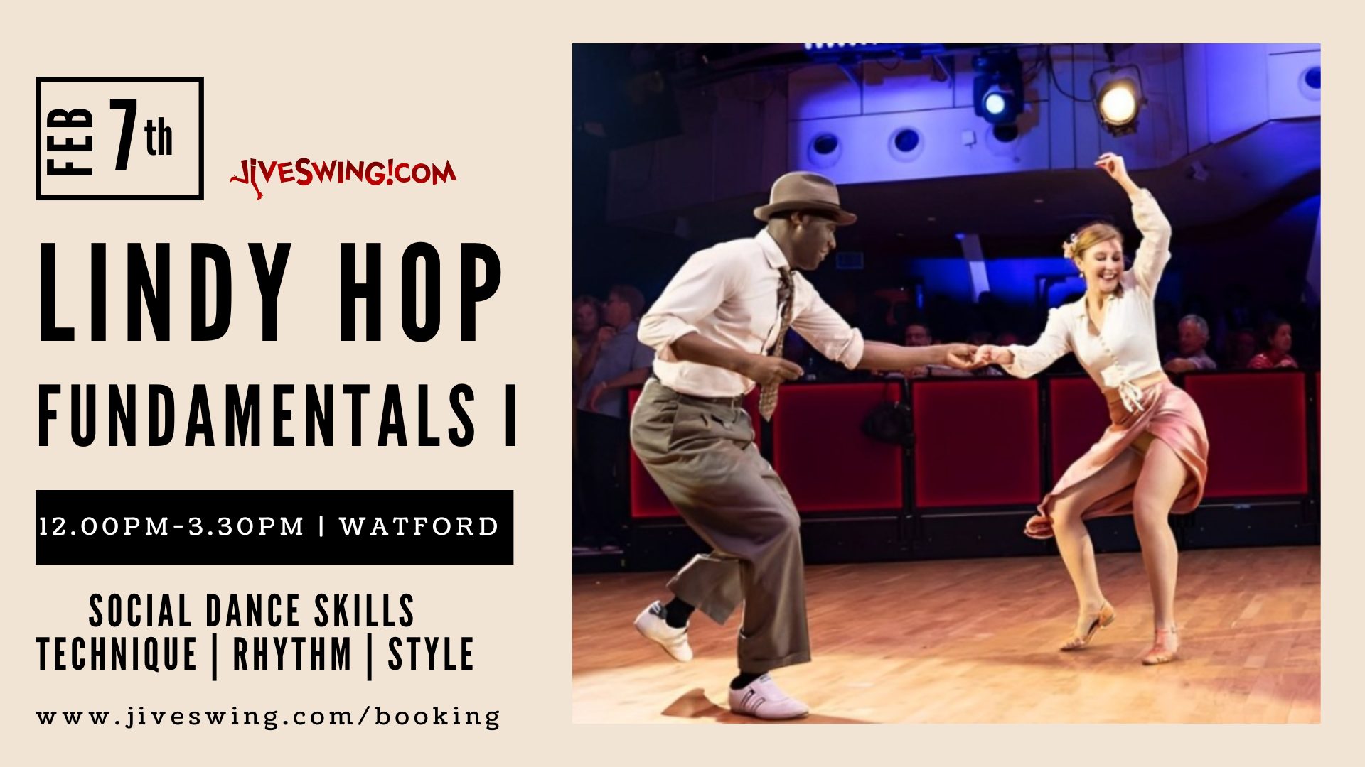 Lindy Hop Fundamentals I Workshop
