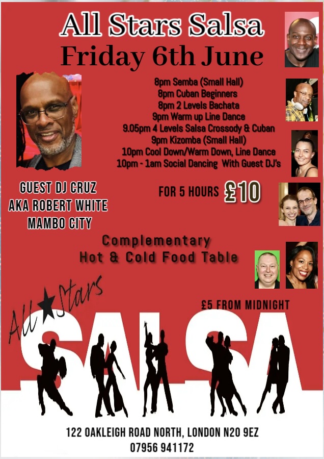 All Stars Salsa Friday 6th June 2025