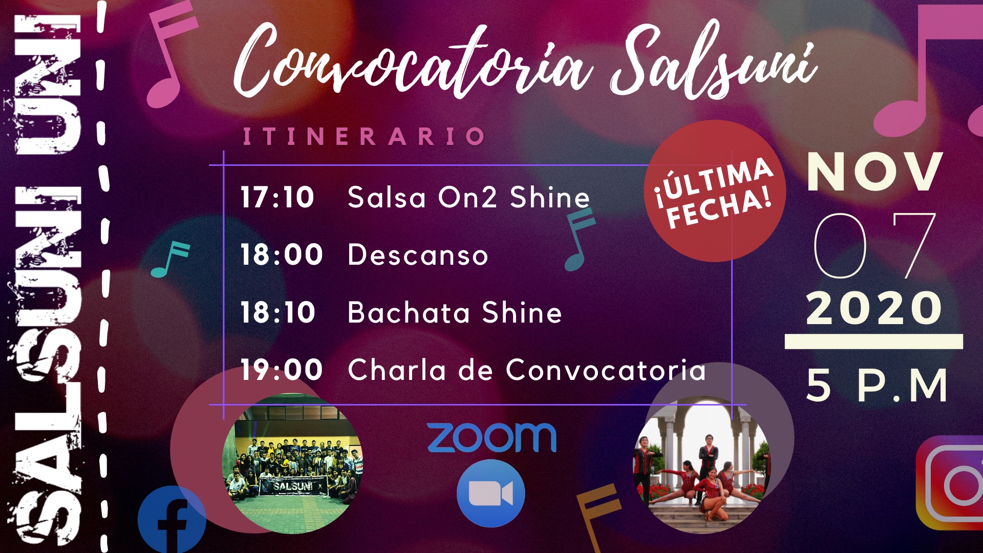 ÚLTIMA FECHA DE CONVOCATORIA