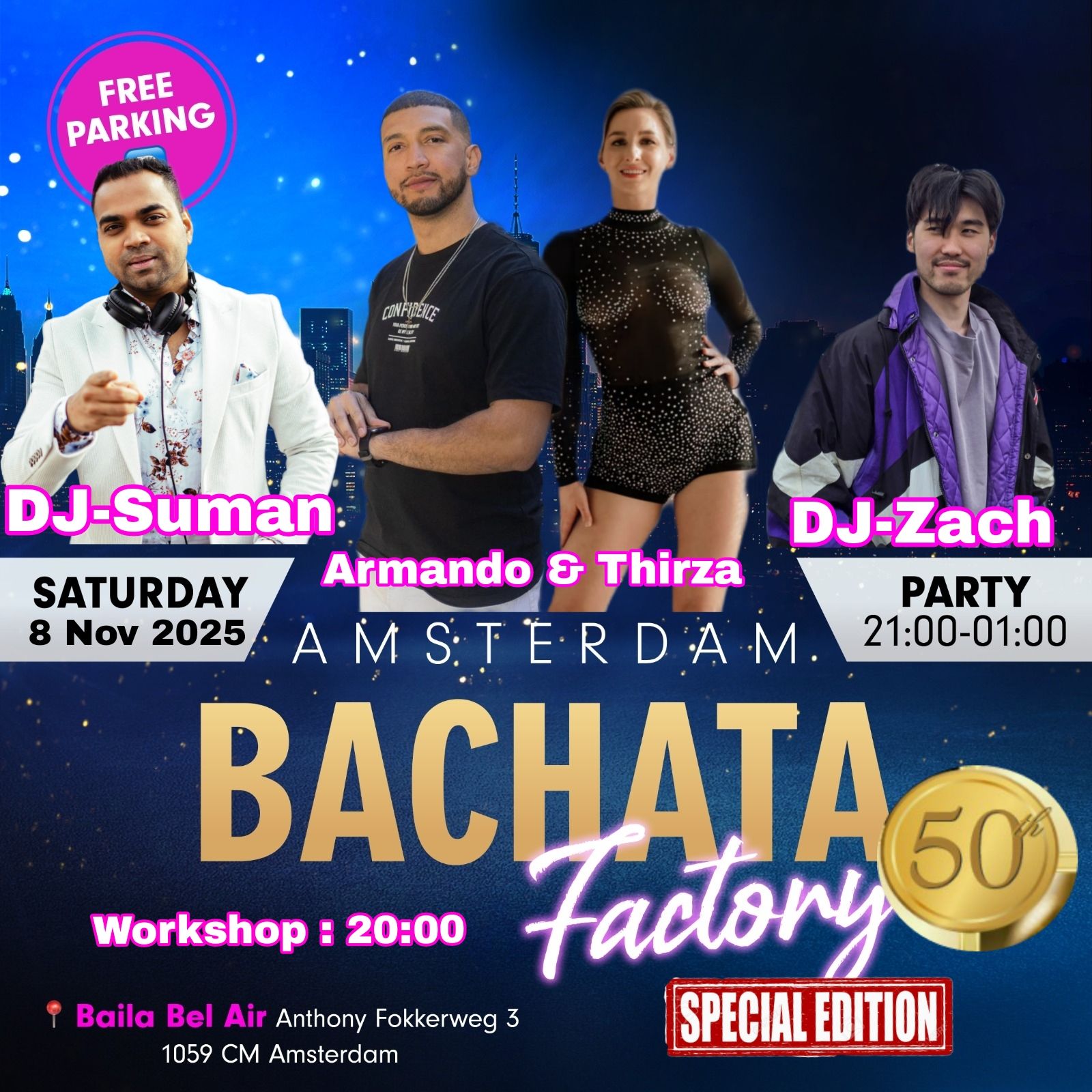 Bachata Factory Amsterdam 50th Edition