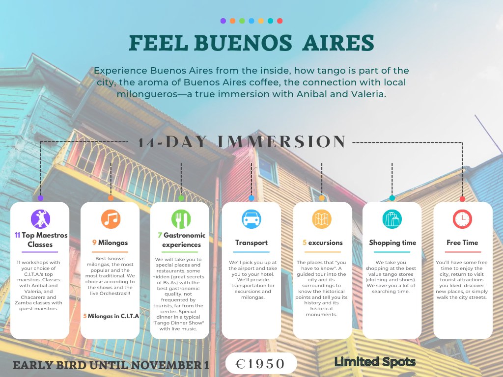 BUENOS AIRES TANGO TRIP - 14 DAYS INMERSION