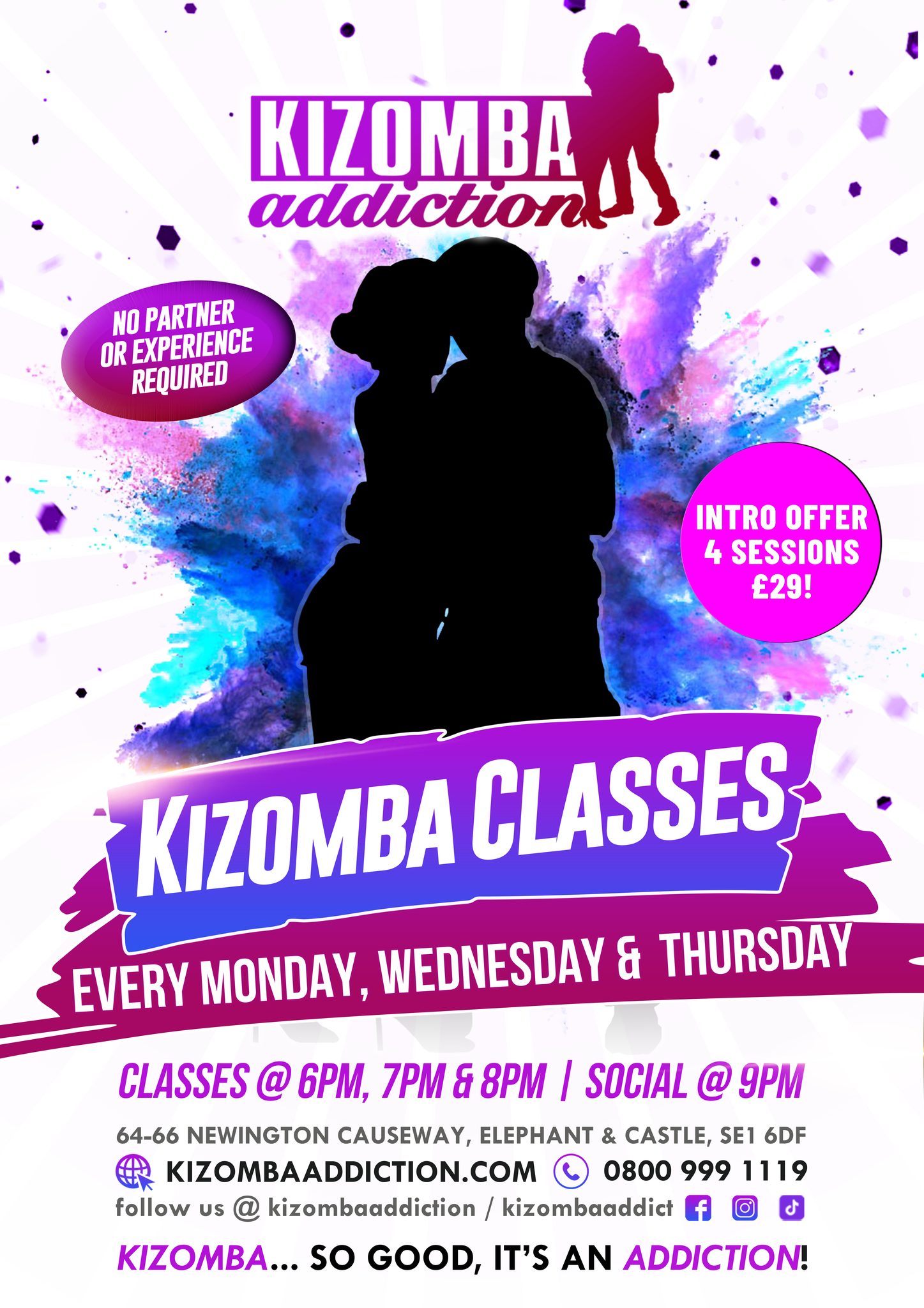 Kizomba Thursdays: Kizomba Classes & FREE social