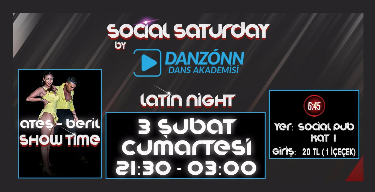 Social Saturday Latin Night By Danzonn