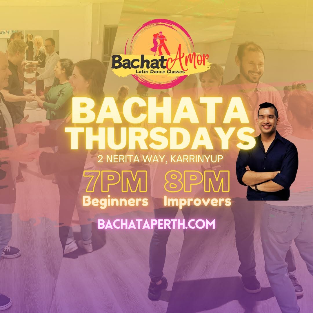 Bachata Thursdays: 7PM Beginners 8PM Improvers