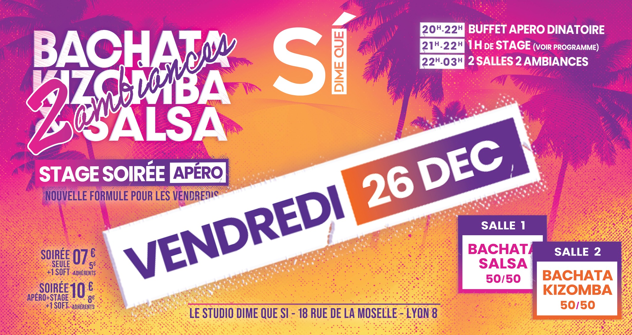 Soirée 𝘽𝙆𝙎 ▶️ Bachata Kizomba Salsa
