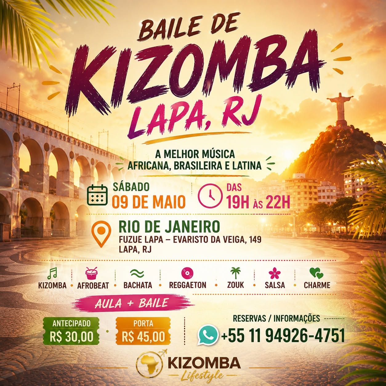 Kizomba na Lapa, Rio de Janeiro