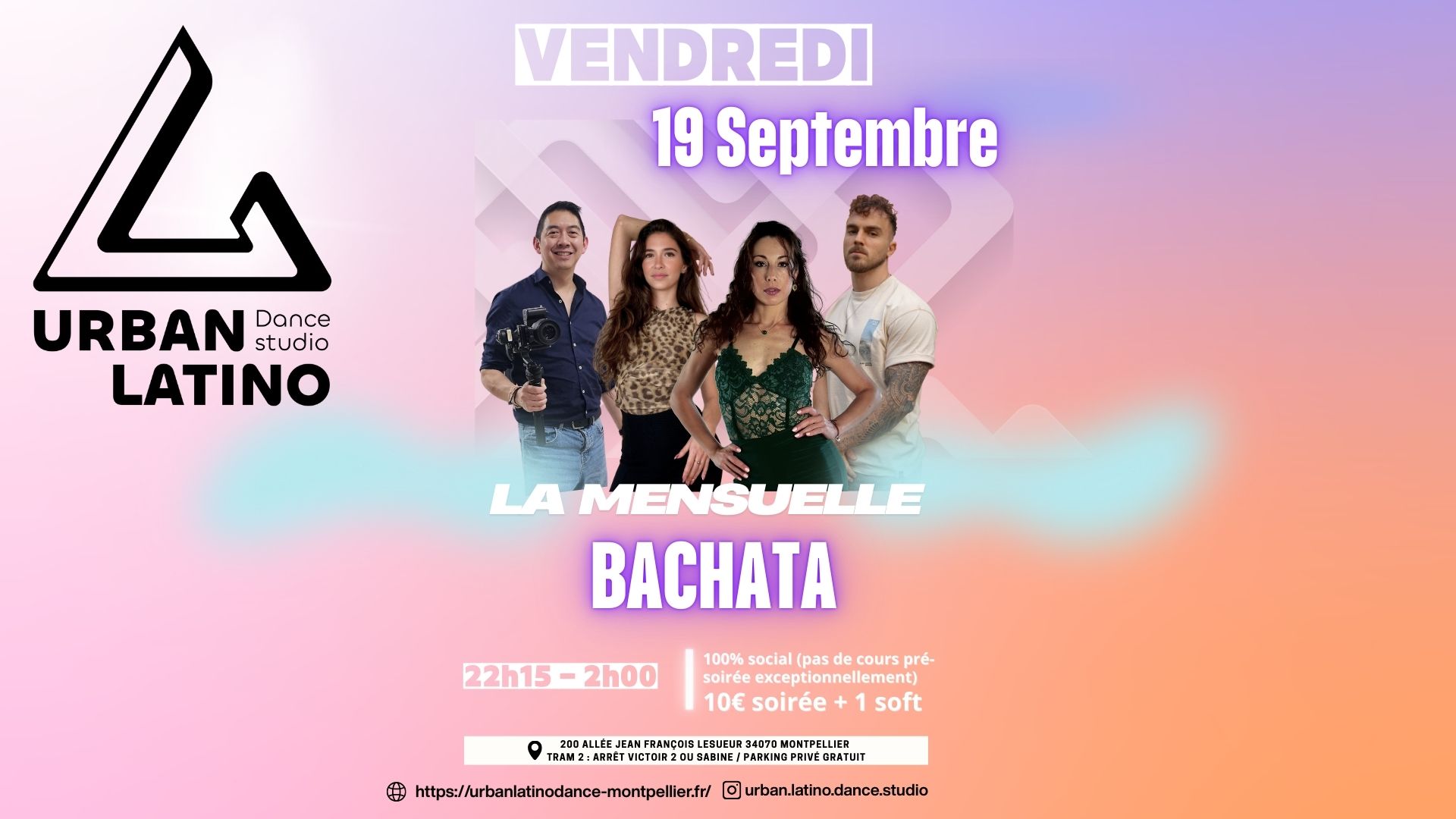 La Mensuelle Bachata chez Urban Latino Dance Studio