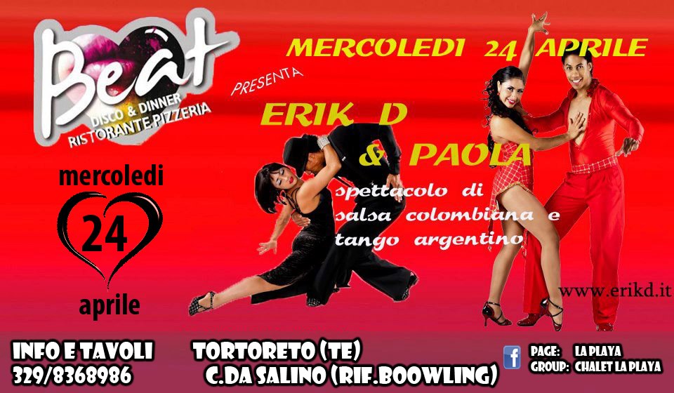 BEAT - MERCOLEDI' 24 APRILE - UNA NOCHE MAS