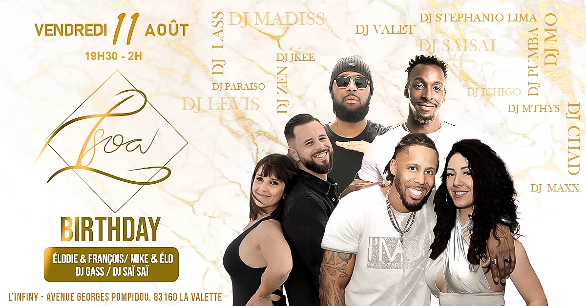 La Soa - Vendredi 11 aoรปt- Dress code : Classy summer