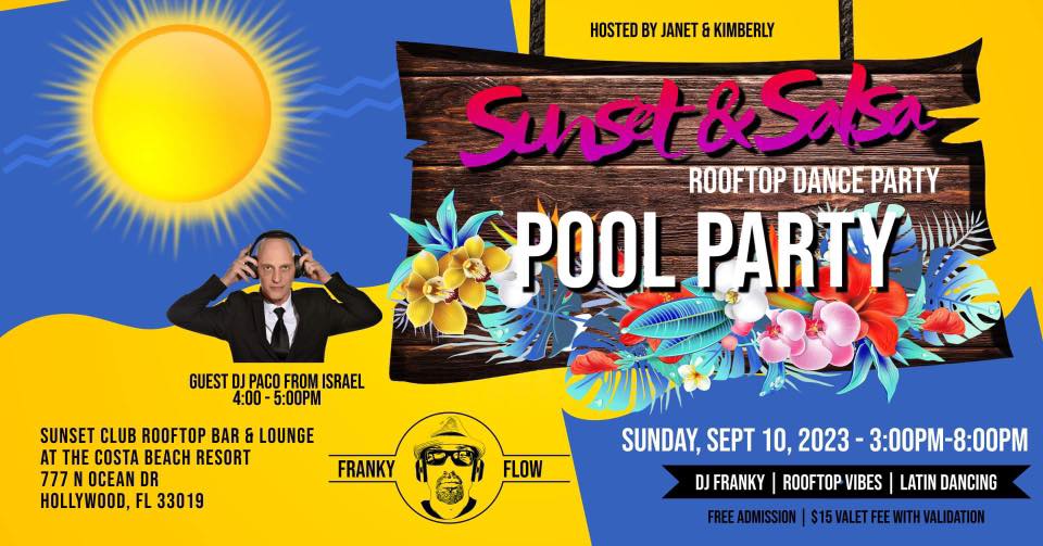 Salsa Sunset Rooftop Pool Party