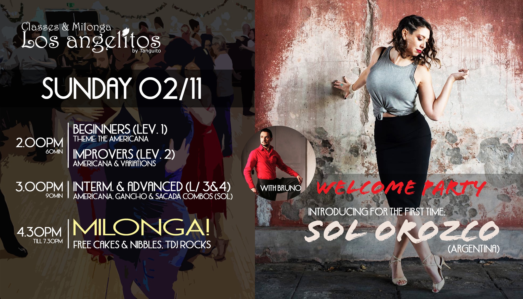 SOL OROZCO (Arg.) special Tango Workshop & WELCOME Milonga - London exclusive!
