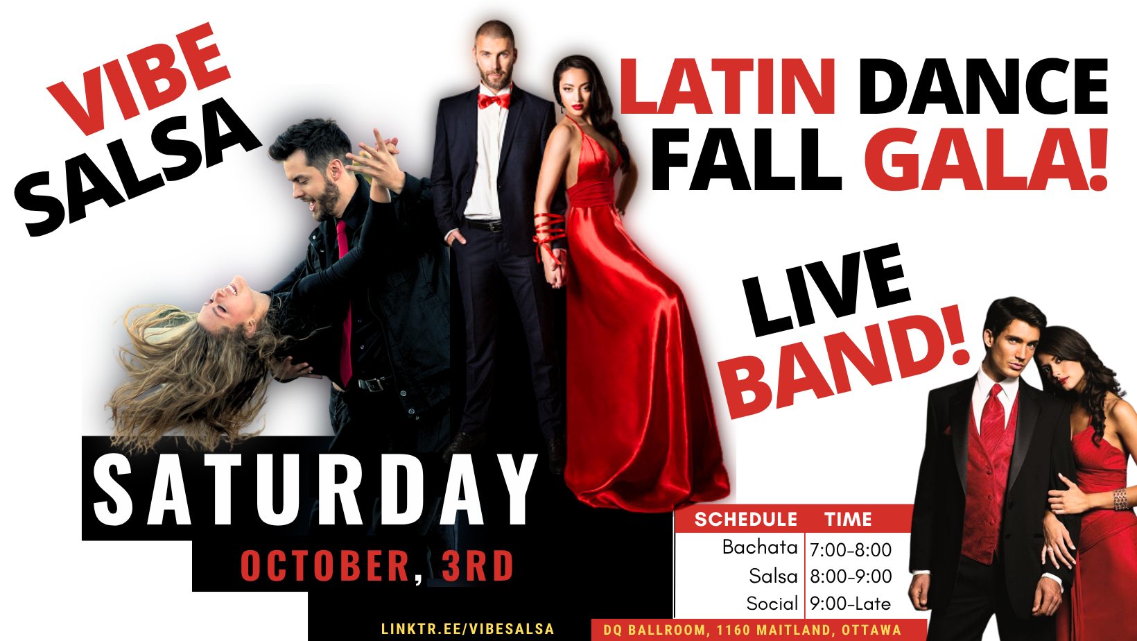 π¨ Latin Dance Fall Gala!! π¨!! ππΊ Gala d'Autumne!! π₯³ LIVE BANDπΆ + World Champs!!ππ
