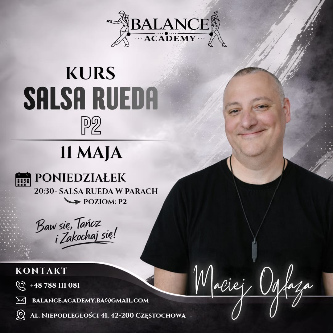 ✨Nowy Kurs SALSA RUEDA DE CASINO Poziom P2 - START 11 MAJA!✨