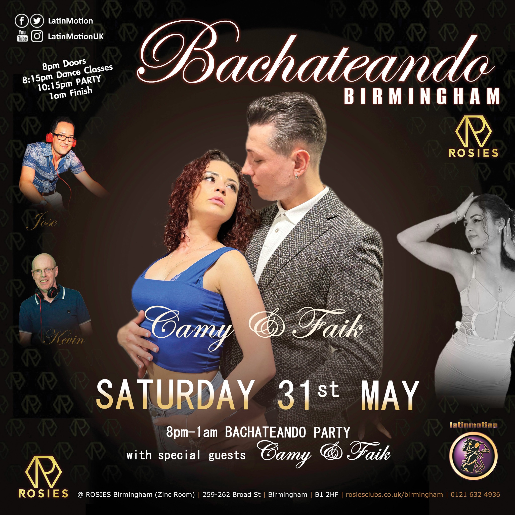 LatinMotion presents π ππ» BACHATEANDO π π Rosies Birmingham