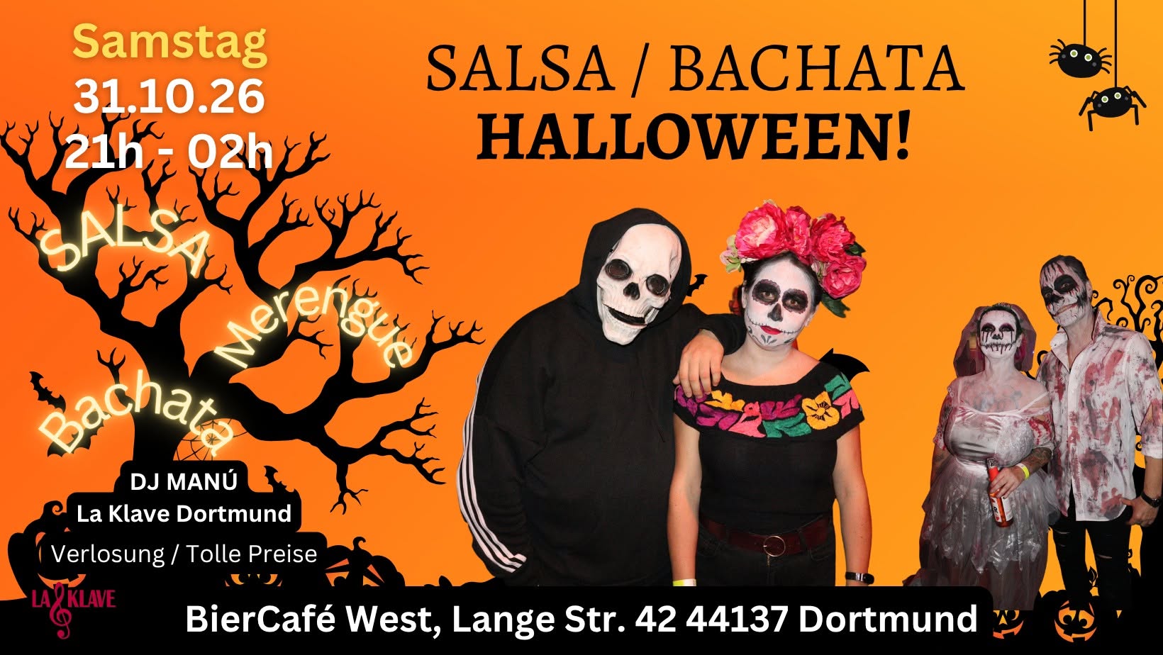 Salsa Bachata Halloween Party mit La Klave 🎃🎃