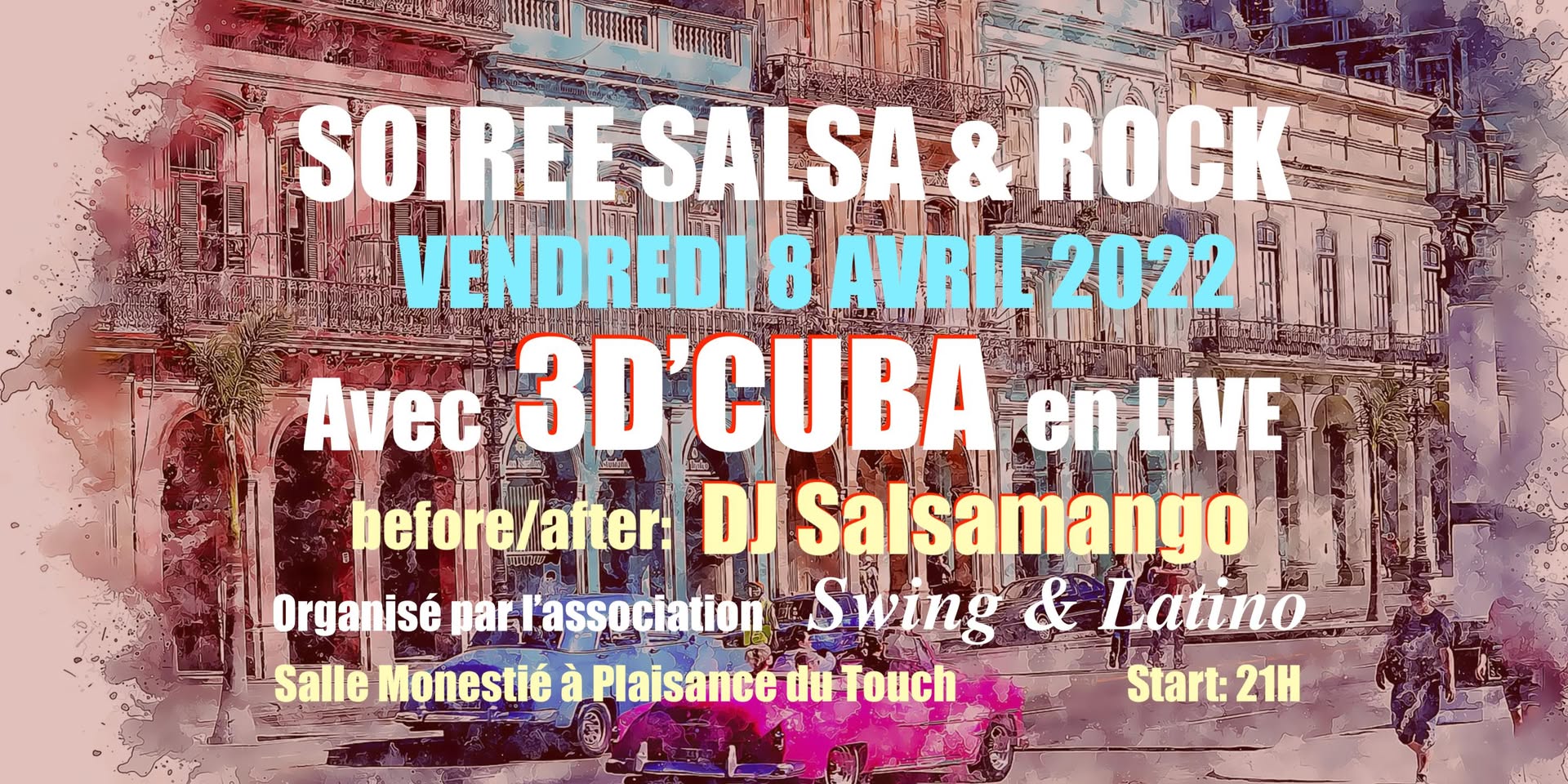 Soirée SALSA & ROCK - LIVE: 3D'Cuba