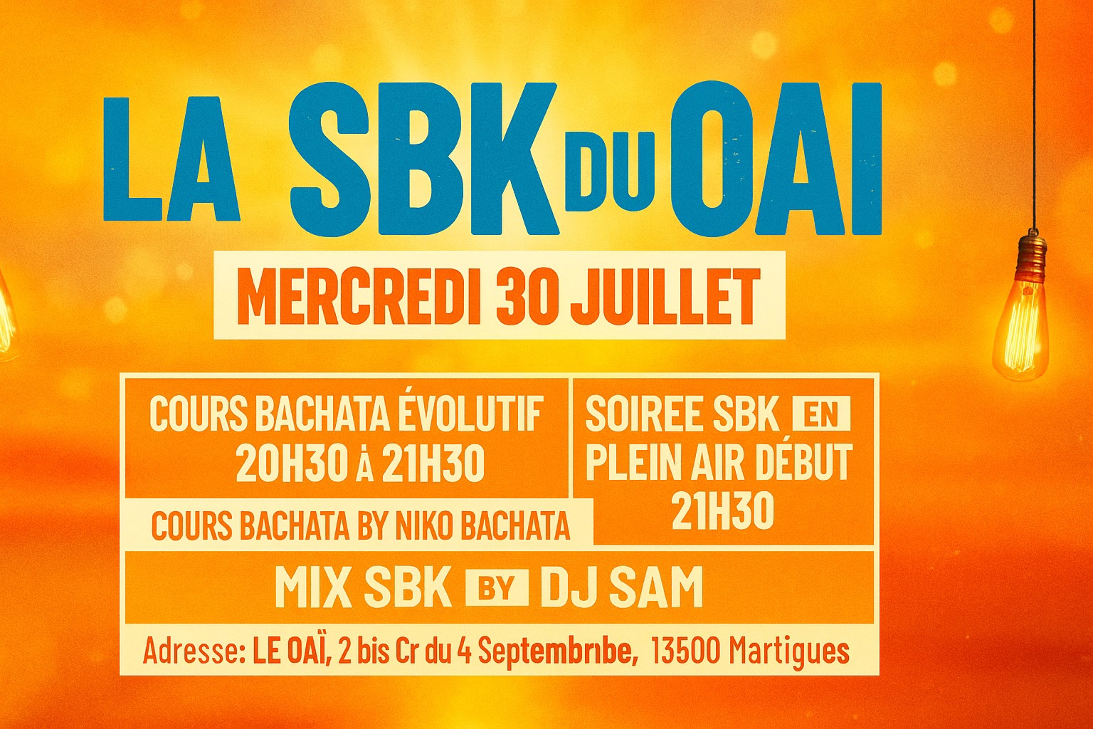 La SBK du OAÏ