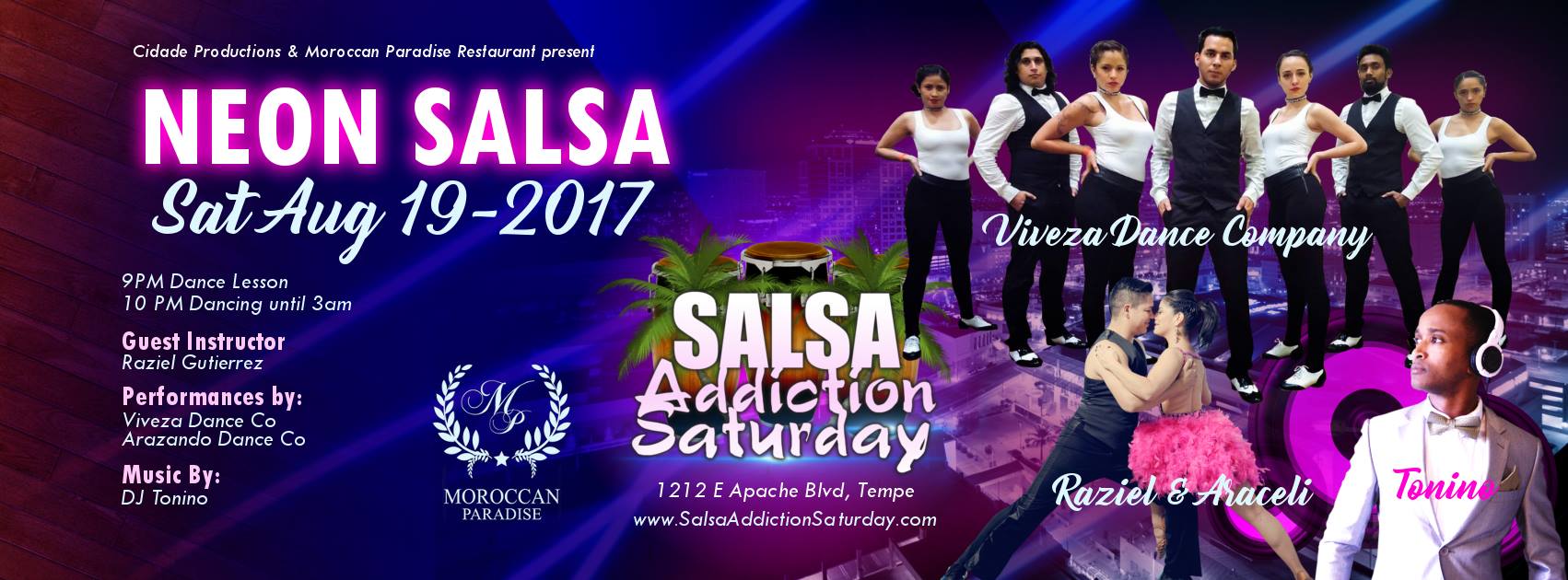 Salsa Addiction Saturday - Neon Edition - bright colors