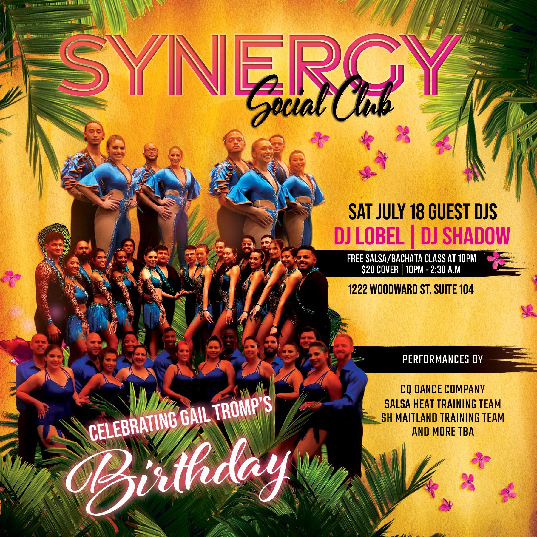 SYNERGY SOCIAL - CQ DANCE CO., SALSA HEAT TRAINING TEAMS and More