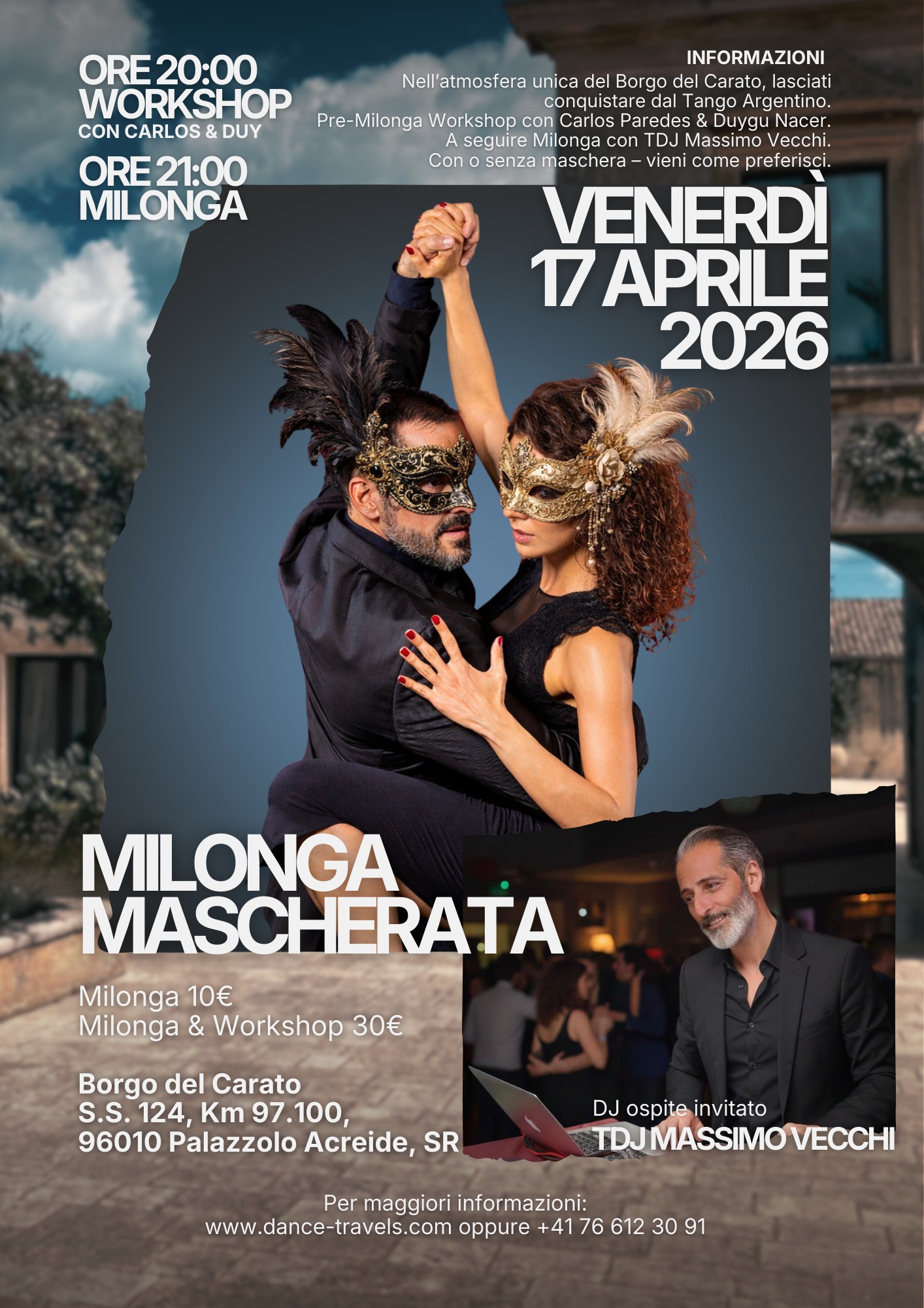 π Milonga Mascherata Borgo del Carato, Sicilia