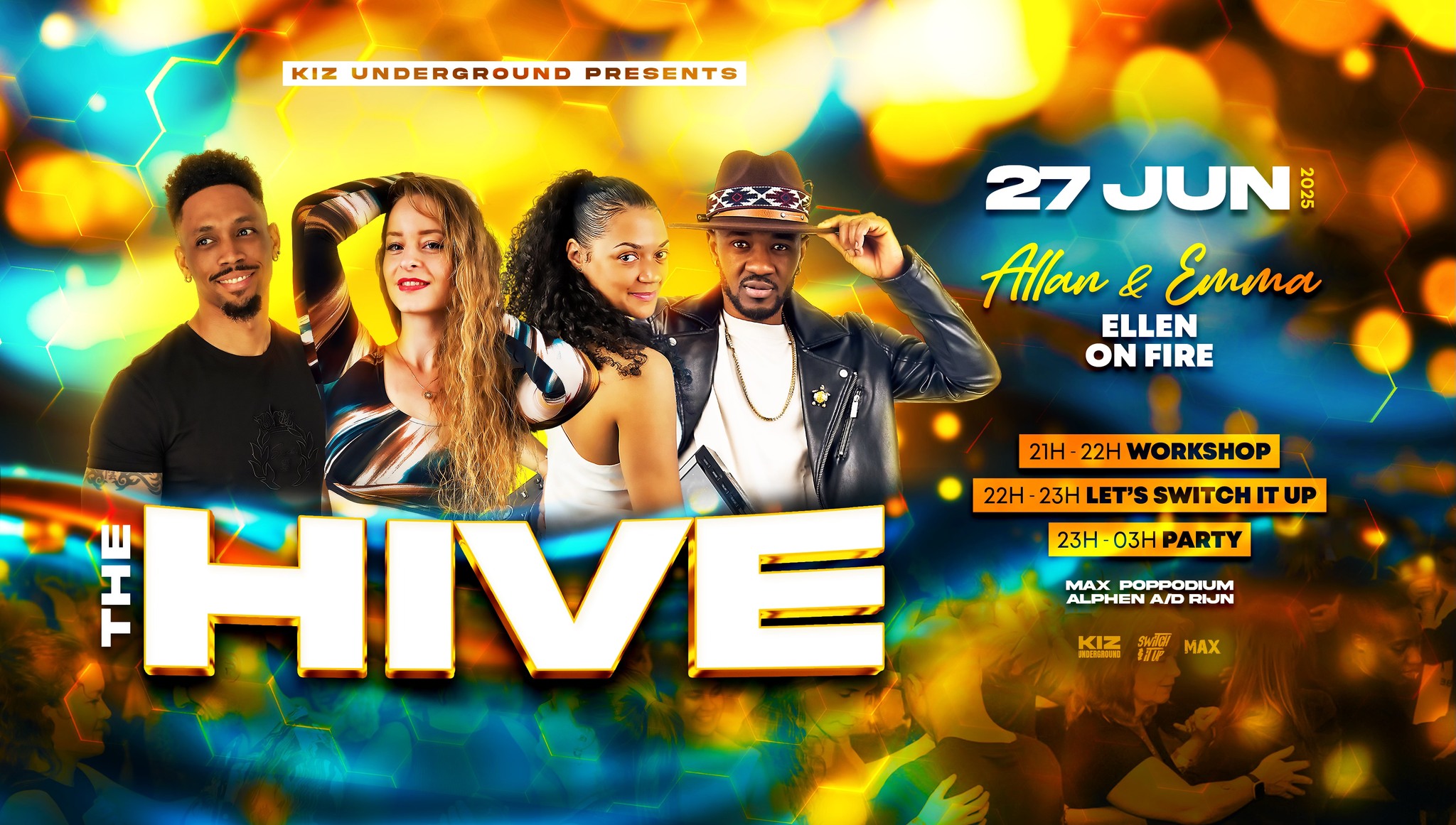 Kiz underground presents THE HIVE : Workshop by Emma & Allan X Ellen X On fire