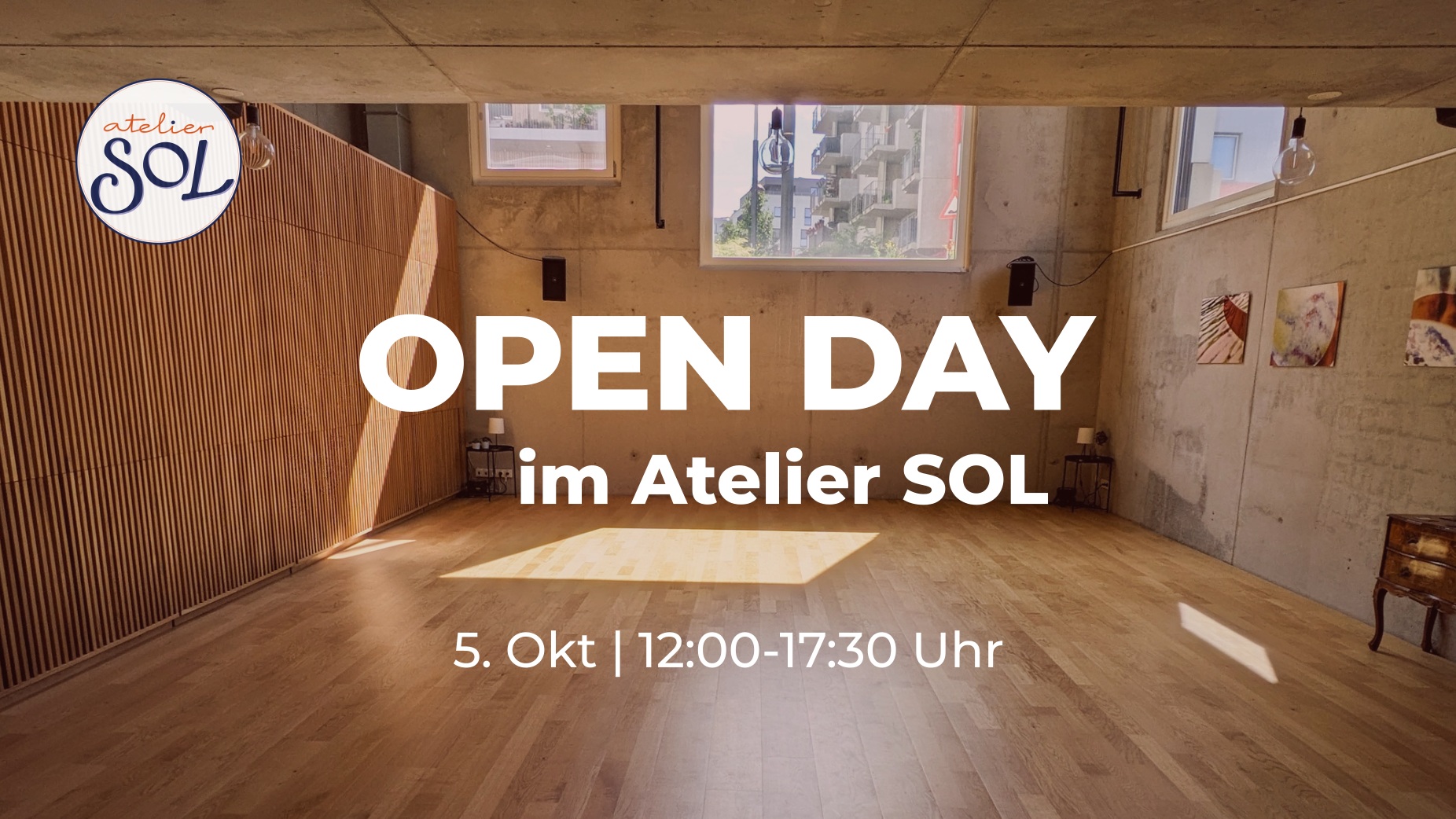 OPEN DAY im Atelier SOL 4 Workshops zum Ausprobieren