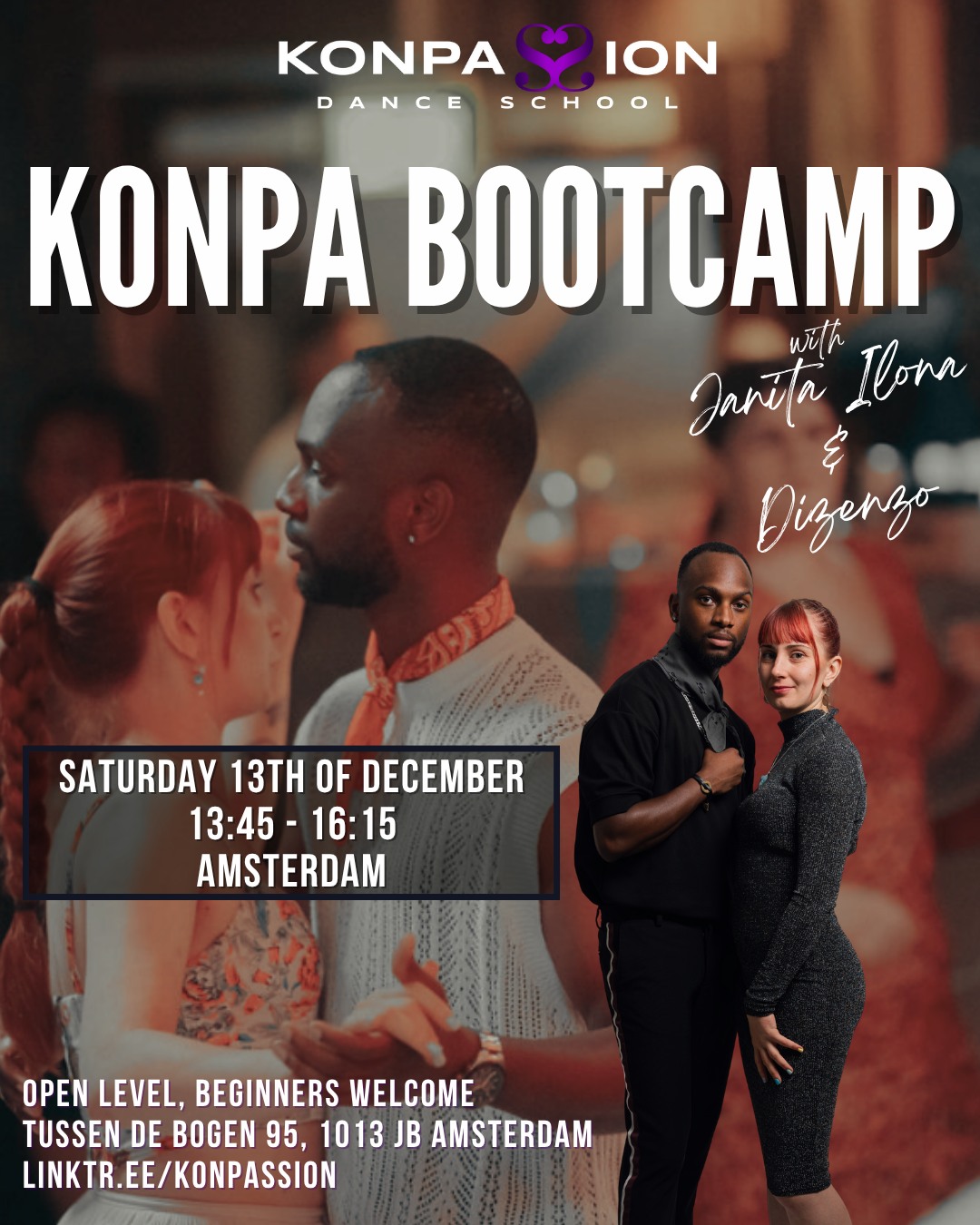 Amsterdam Konpa Bootcamp with Janita Ilona & Dizenzo