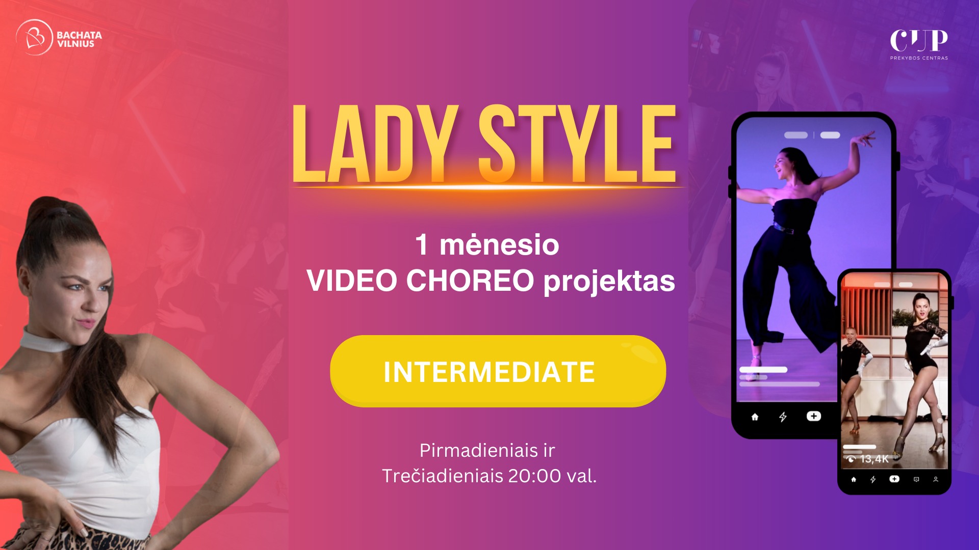 Lady Style 💜 1 mėnesio choreografijos kursas nuo Vasario 17d.