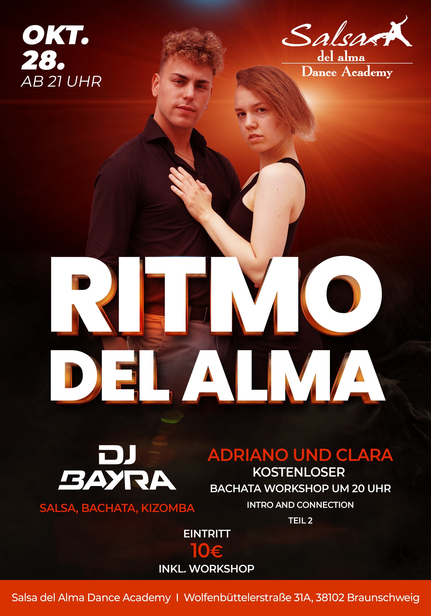 Ritmo del Alma in Braunschweig mit kostenlosem Bachata Workshop💃🕺🎉