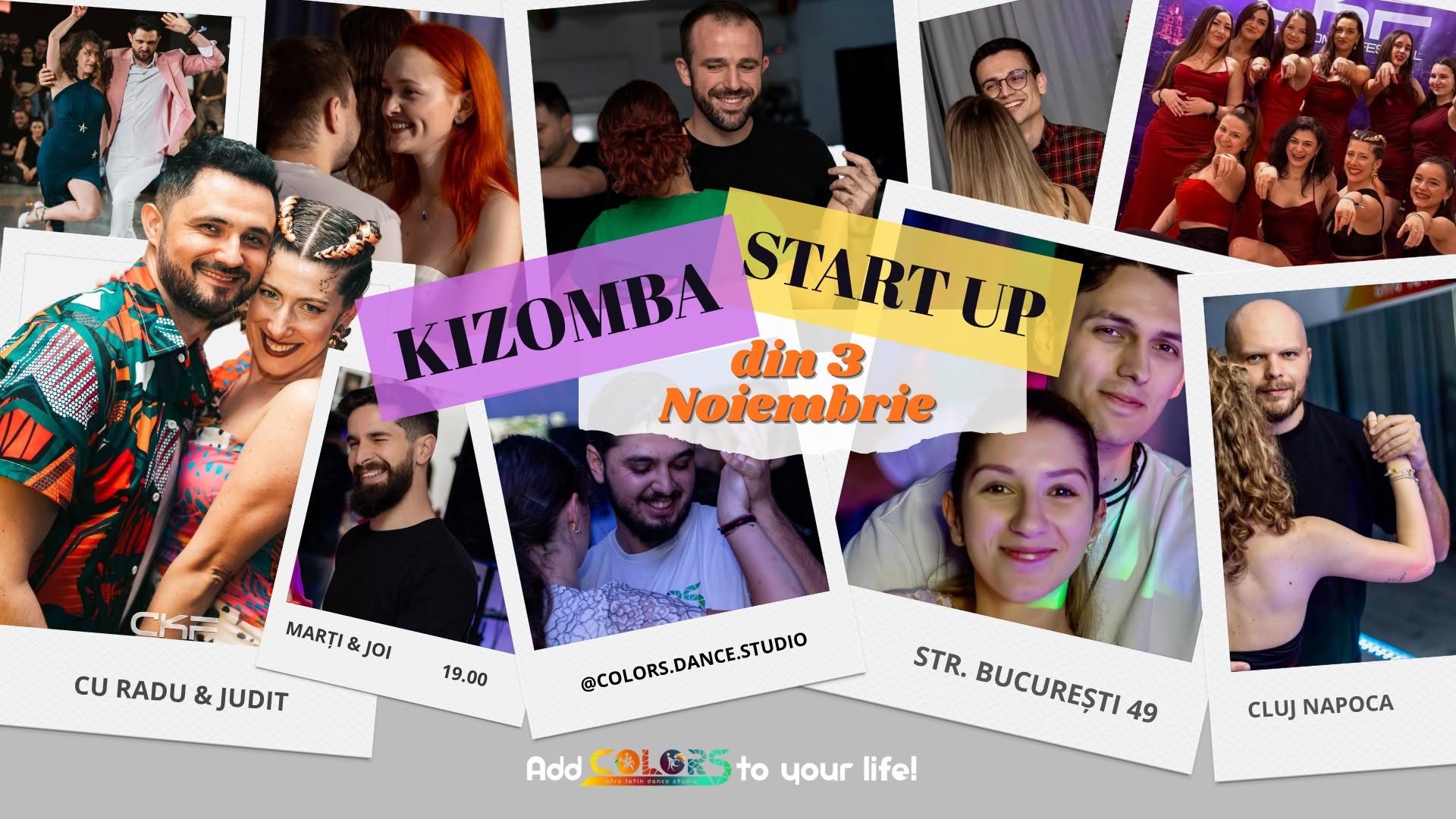 START UP KIZOMBA dance classes @ COLORS 👉 Grupa noua pentru începători 💃🕺