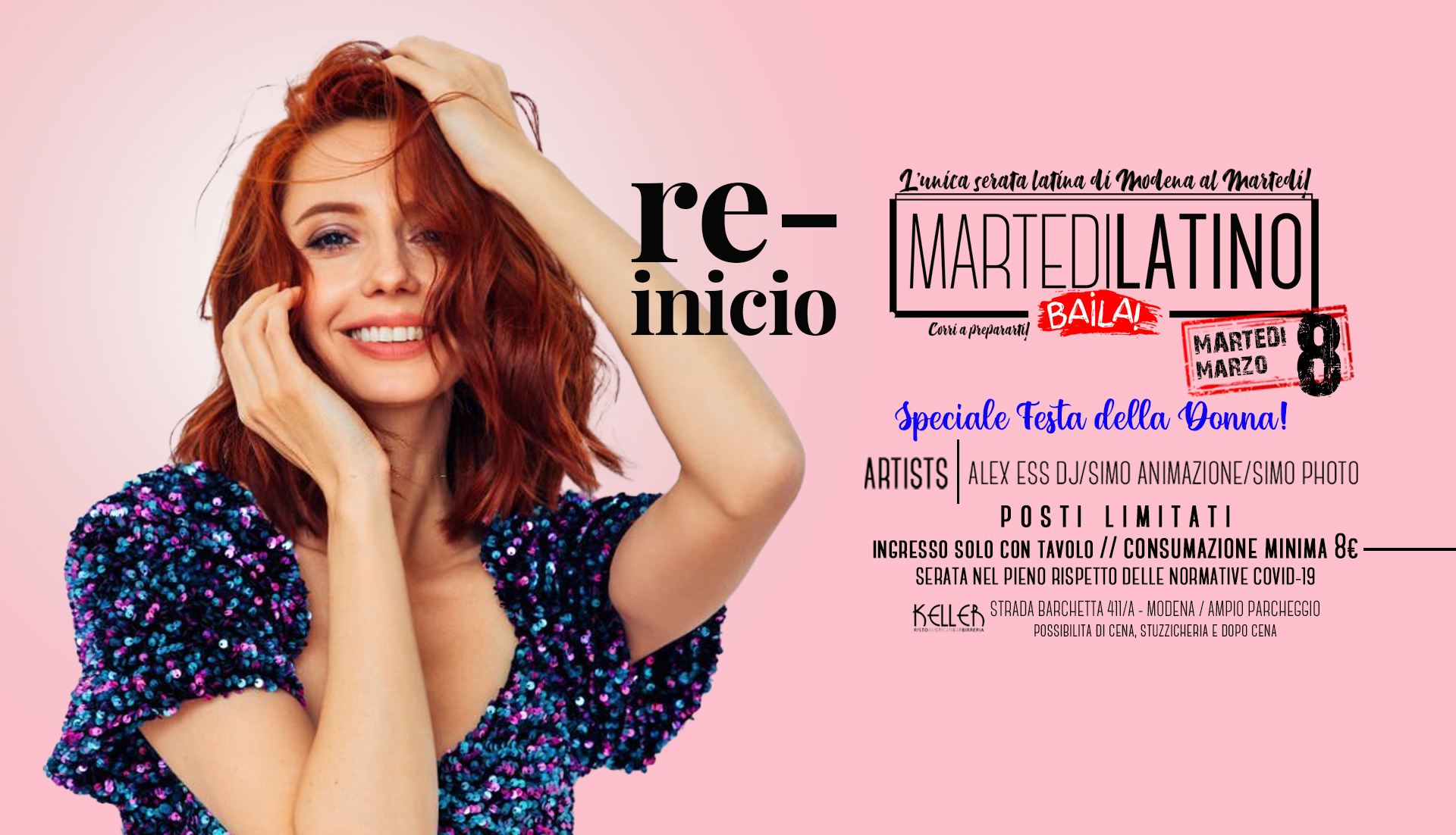 8 3 Martedì Latino al Keller - Alex Ess DJ + Simo animazione